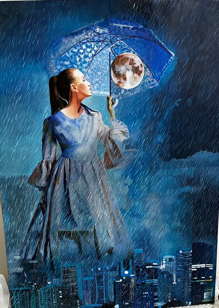 ★小林舞香氏作品★ 月と雨