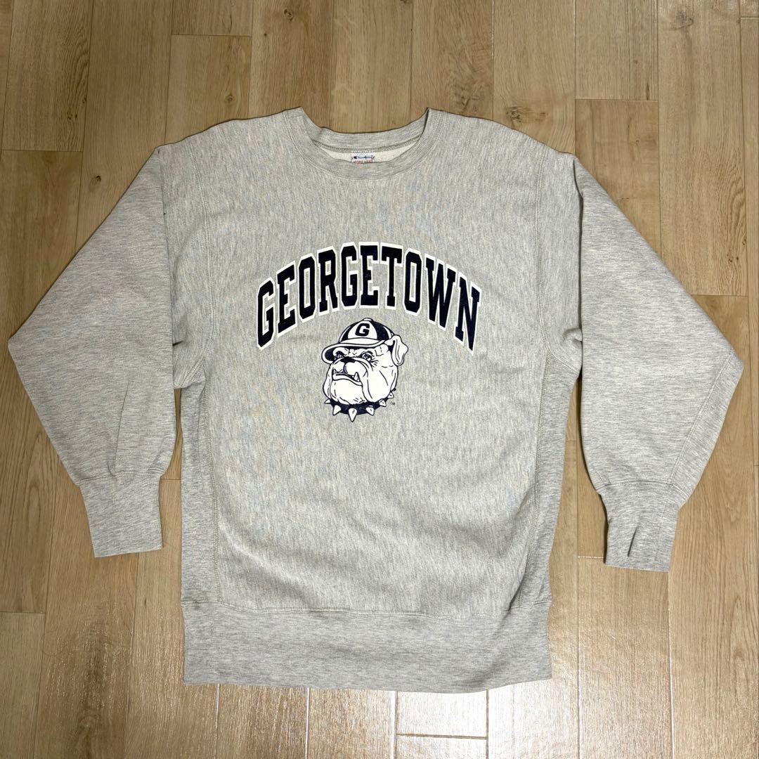 90s USA製 刺繍タグ】チャンピオン リバースウィーブ ブルドッグ