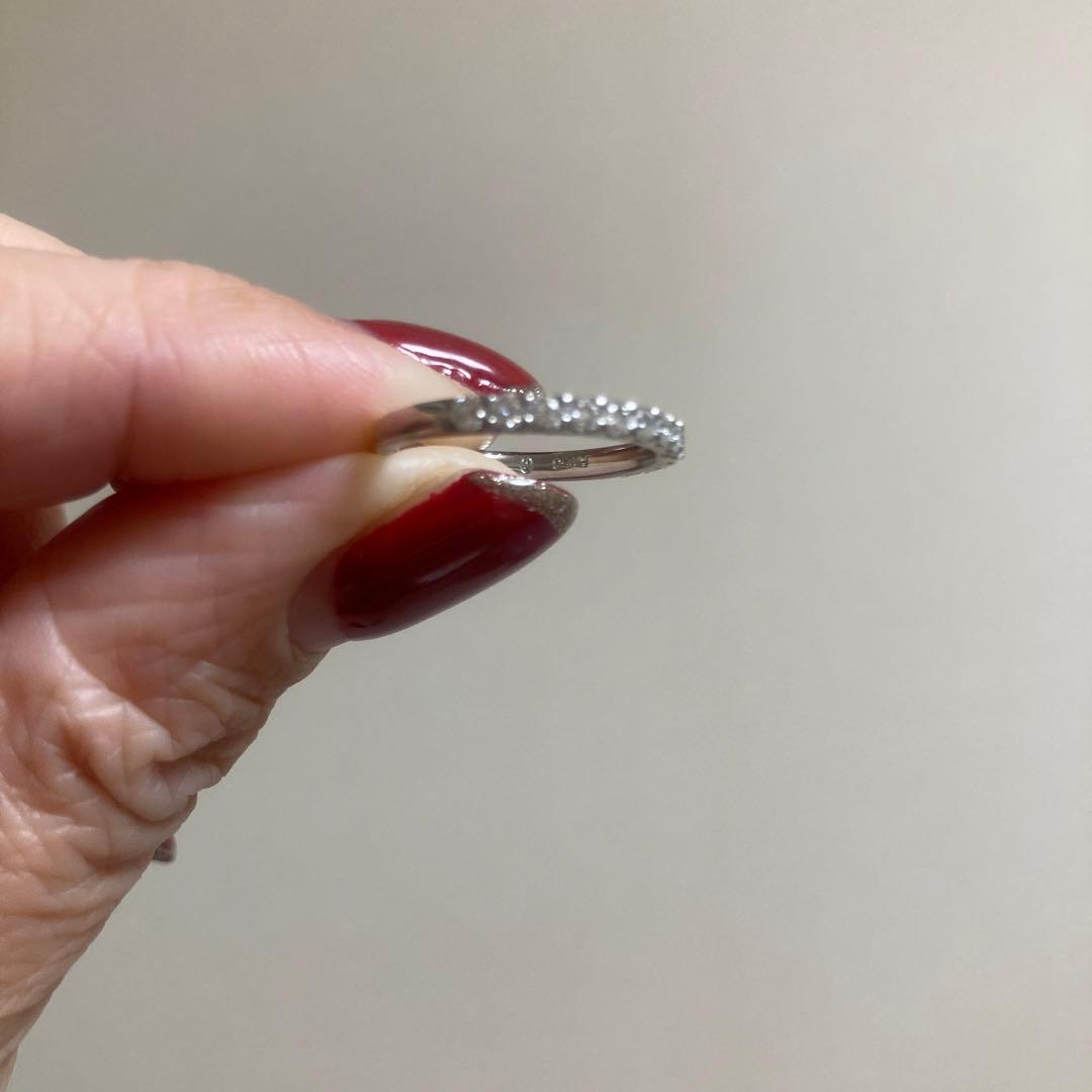 ハーフエタニティリング 0.3ct 6号 pt950 ダイヤモンドシライシ