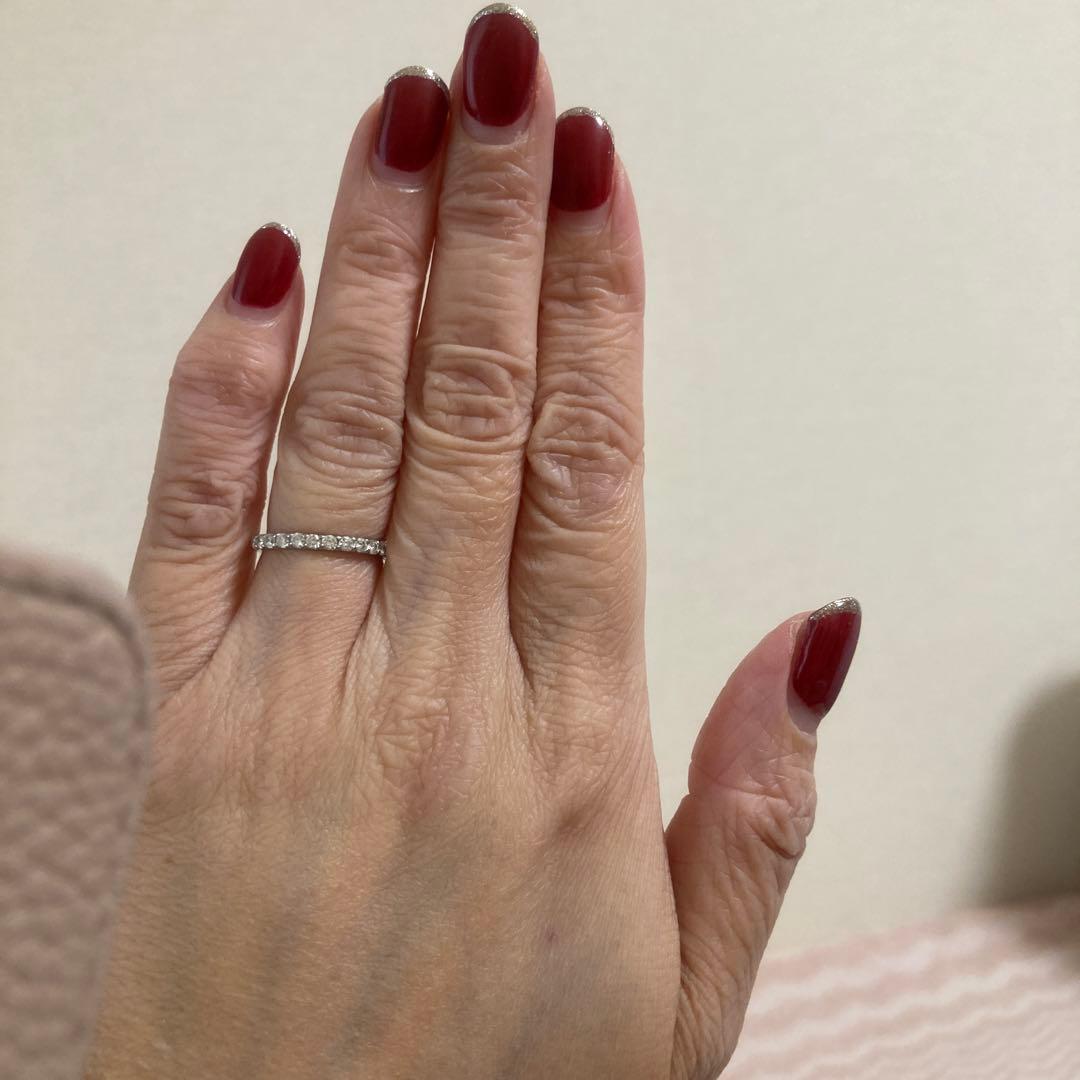 ハーフエタニティリング 0.3ct 6号 pt950 ダイヤモンドシライシ