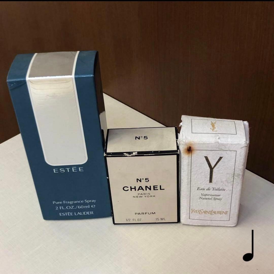 ♩シャネル　イヴサンローラン　エスティ―ローダー　香水3点