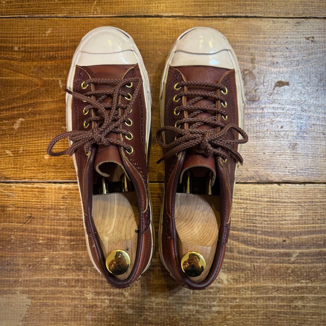 廃盤・希少】コンバース ジャックパーセル RLY サドル レザー 美品