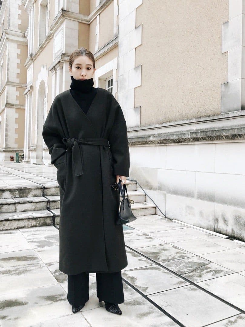 RIM.ARK リムアーク ルーズオーバータックコート ブラック - メルカリ