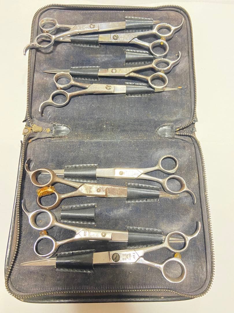 散髪用セニングシザー 8本セット