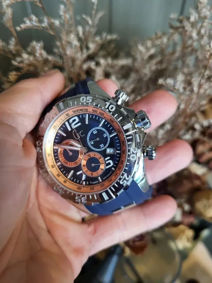 【スイス製】Gc クロノグラフ 腕時計