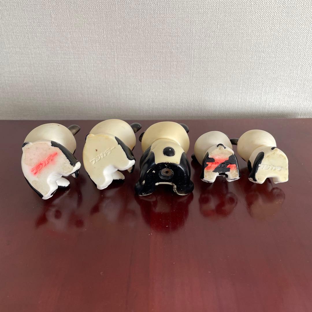 昭和レトロ パンダ ソフビ人形 5体セット 当時物 ビンテージ - メルカリ