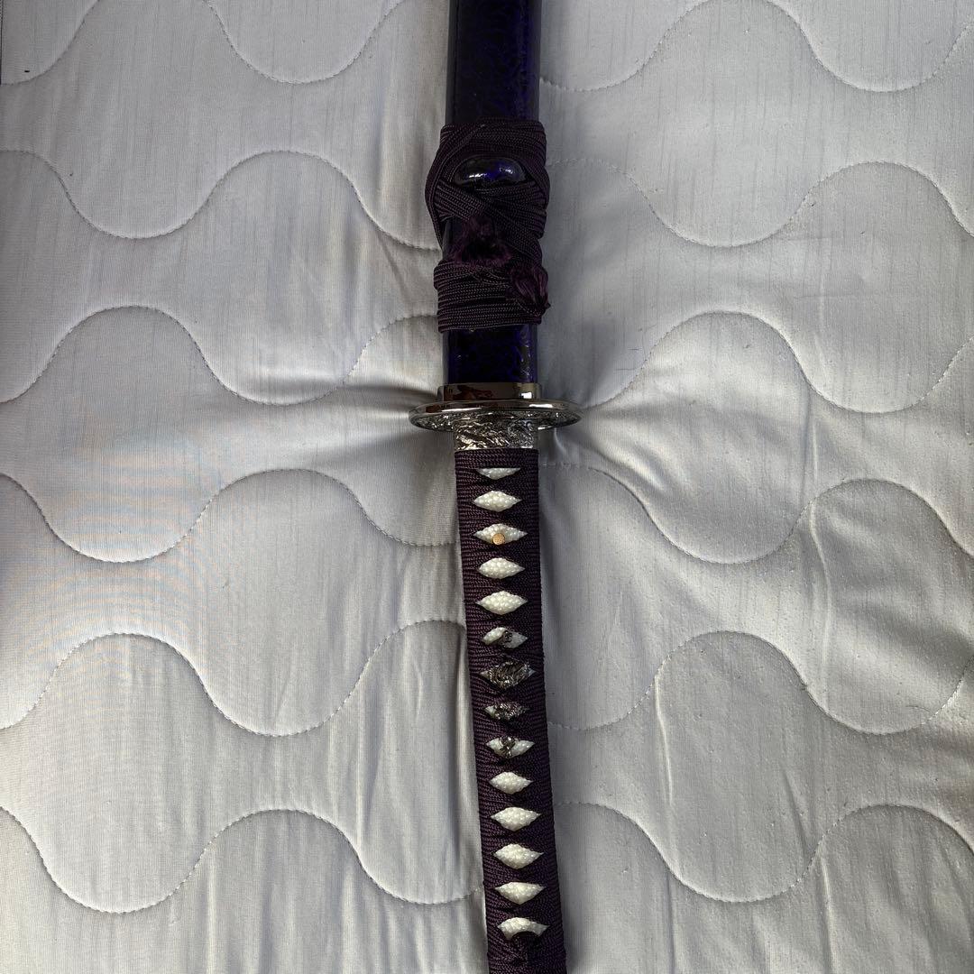 模造刀 紫色 鱗模様付き