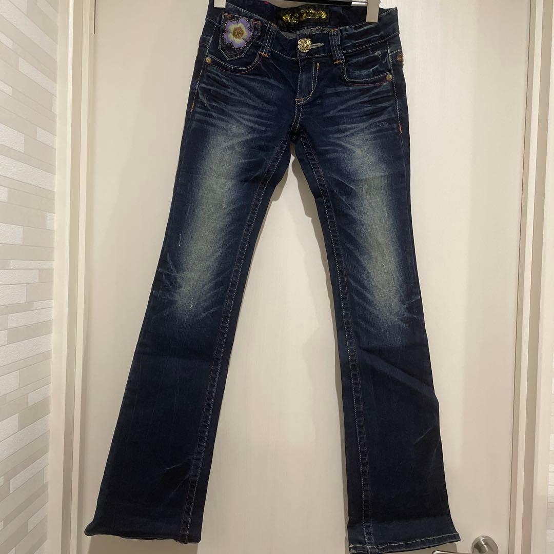 激レア red pepper 豪華刺繍 ブーツカット デニム 25 - メルカリ