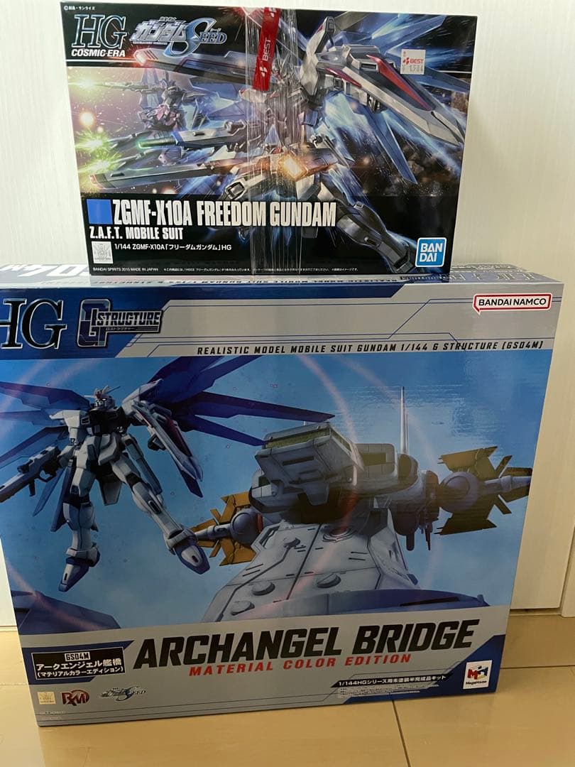 1/144 HGシリーズ用　アークエンジェル艦橋　& HG フリーダムガンダム HG 1/144 ARCHANGEL BRIDGE アークエンジェル 艦橋 - メルカリ