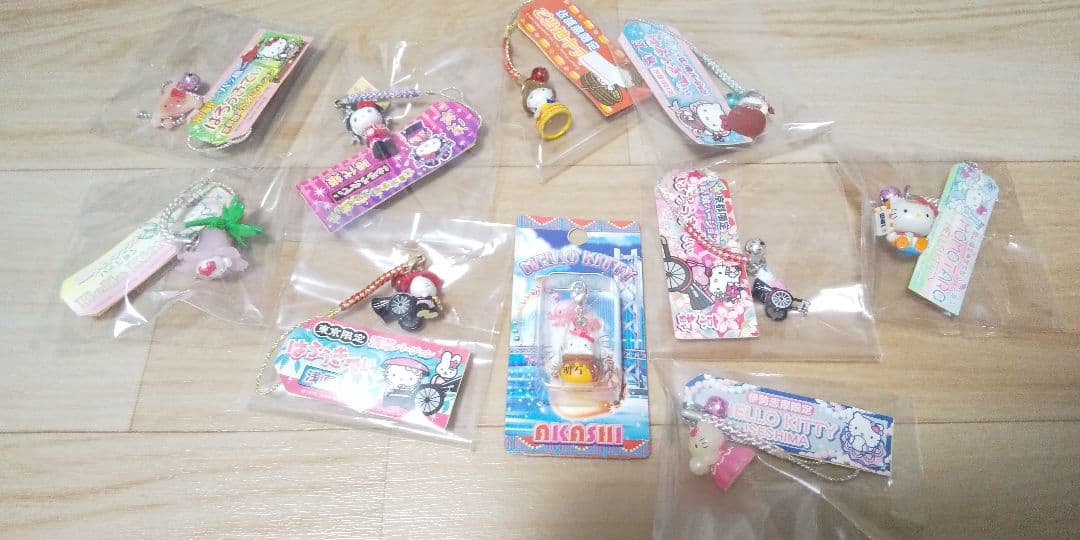 大量】79個 レアあり ご当地 キティちゃん ストラップ 根付け まとめ
