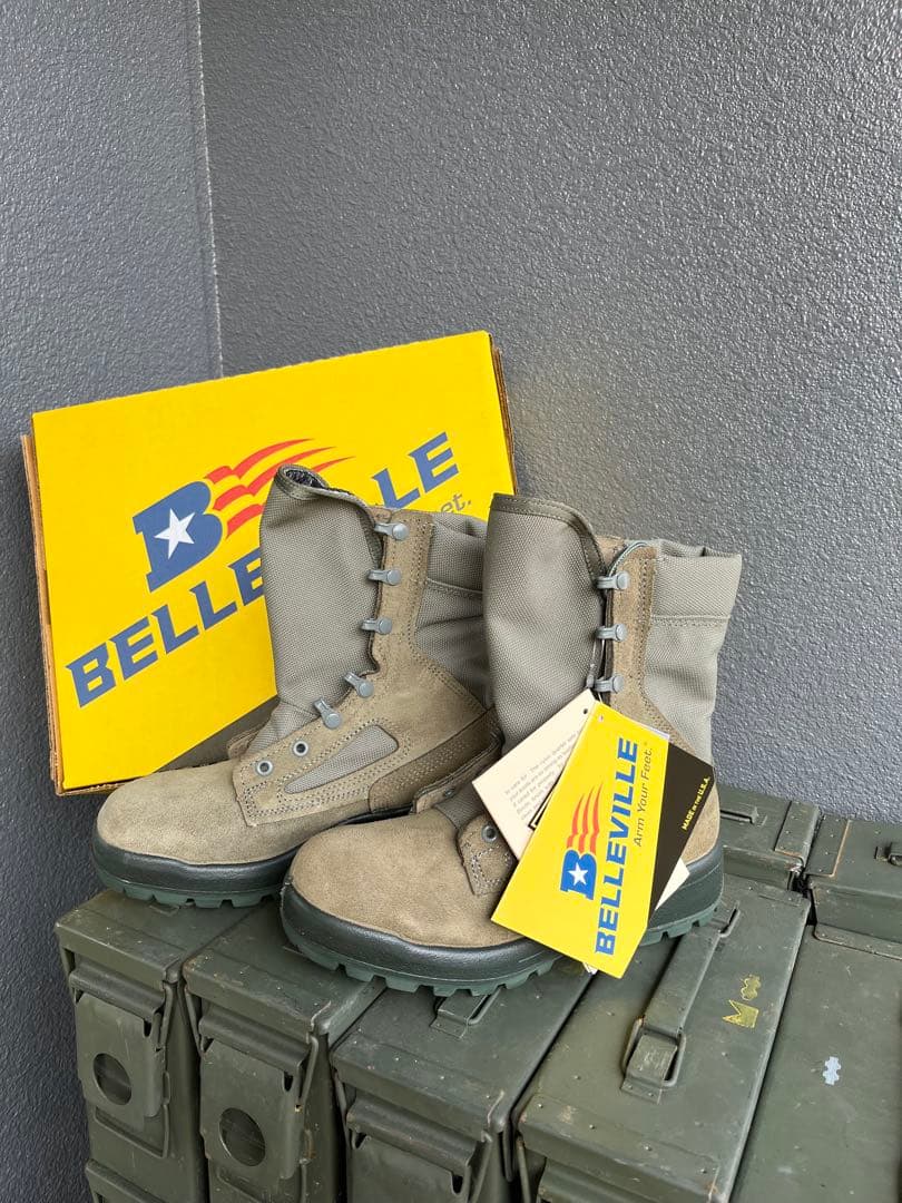 米軍放出新品Belleville コンバットブーツ7.5RF 実物