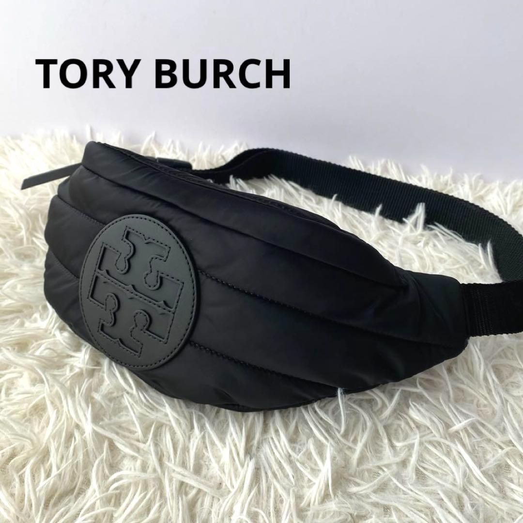 美品　TORY BURCH ボディバッグ　ウエスト　バッグ　黒　ブラック