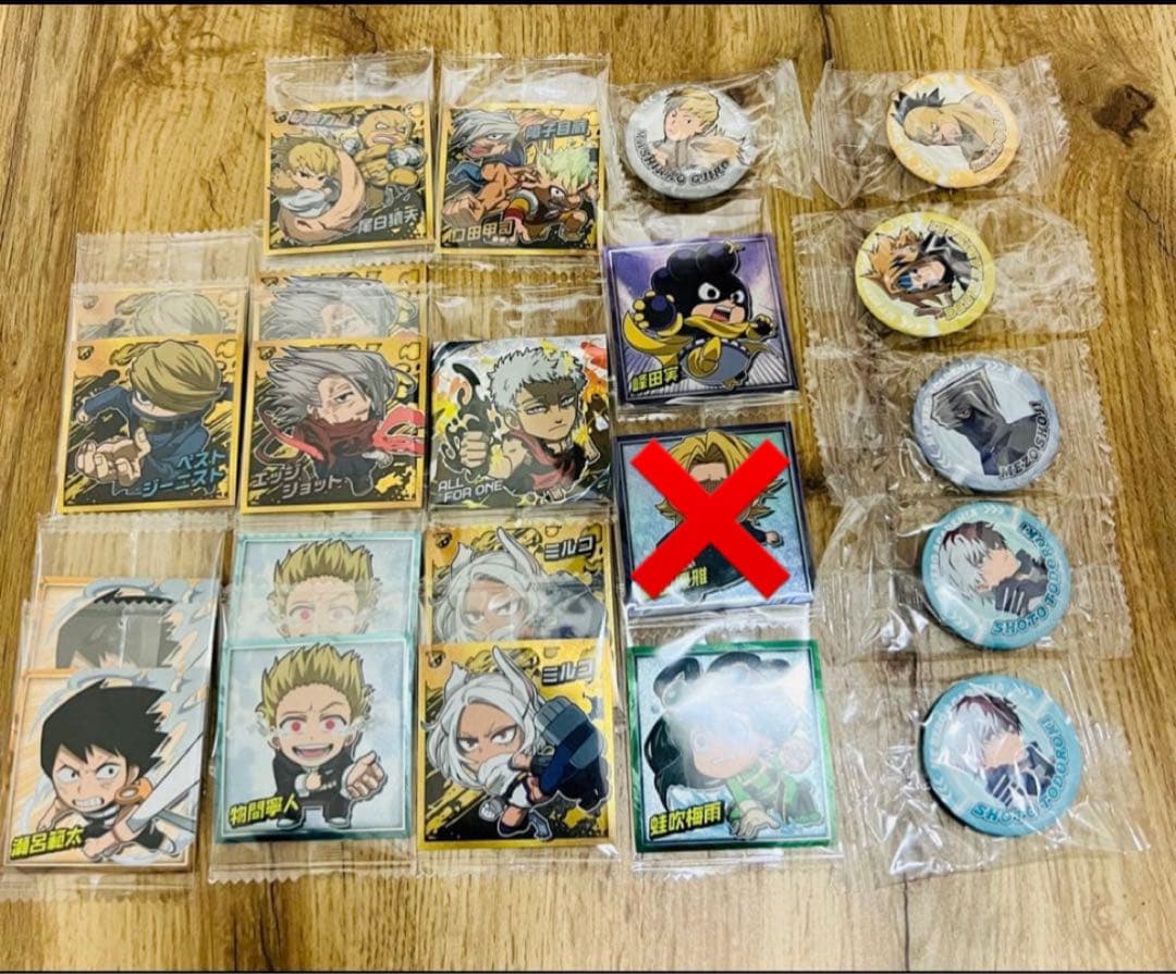 【バラ売り可】ヒロアカウエハースシール＆くら寿司缶バッジ