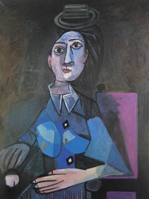 ピカソ(PICASSO)【小さな丸い帽子の女】、高級画集画、状態良好 - メルカリ