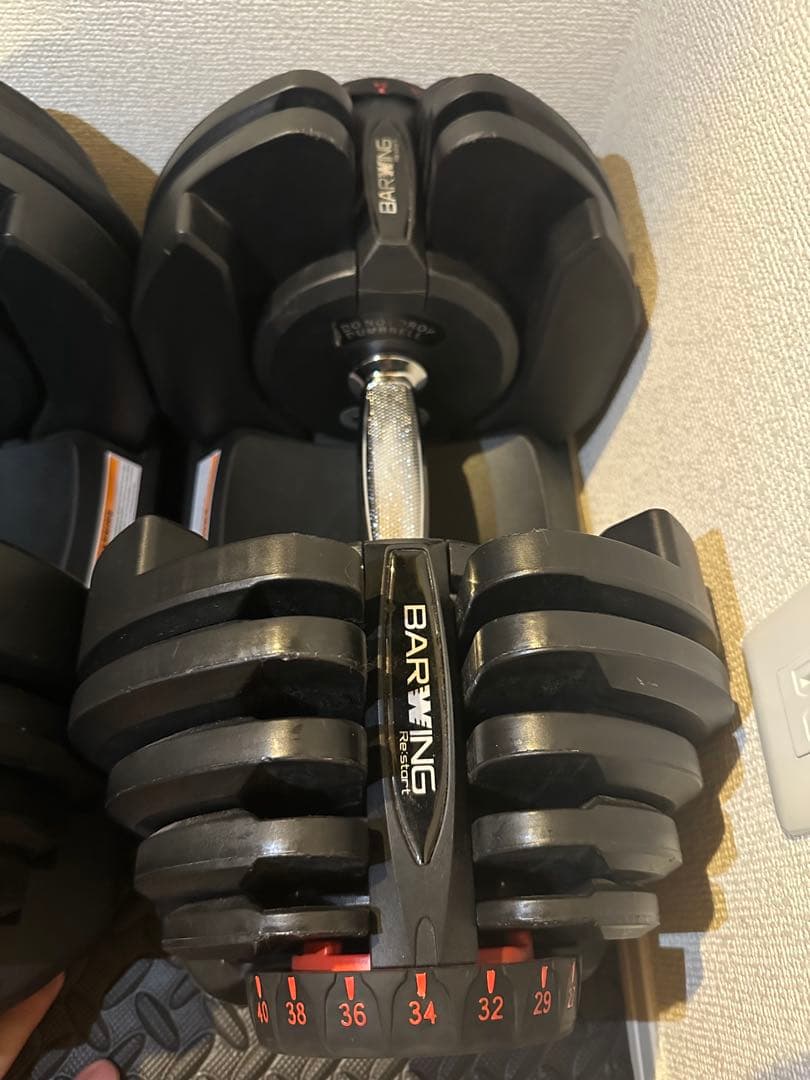 BARWING 可変式ダンベル 40kg x 2個セットその1/2
