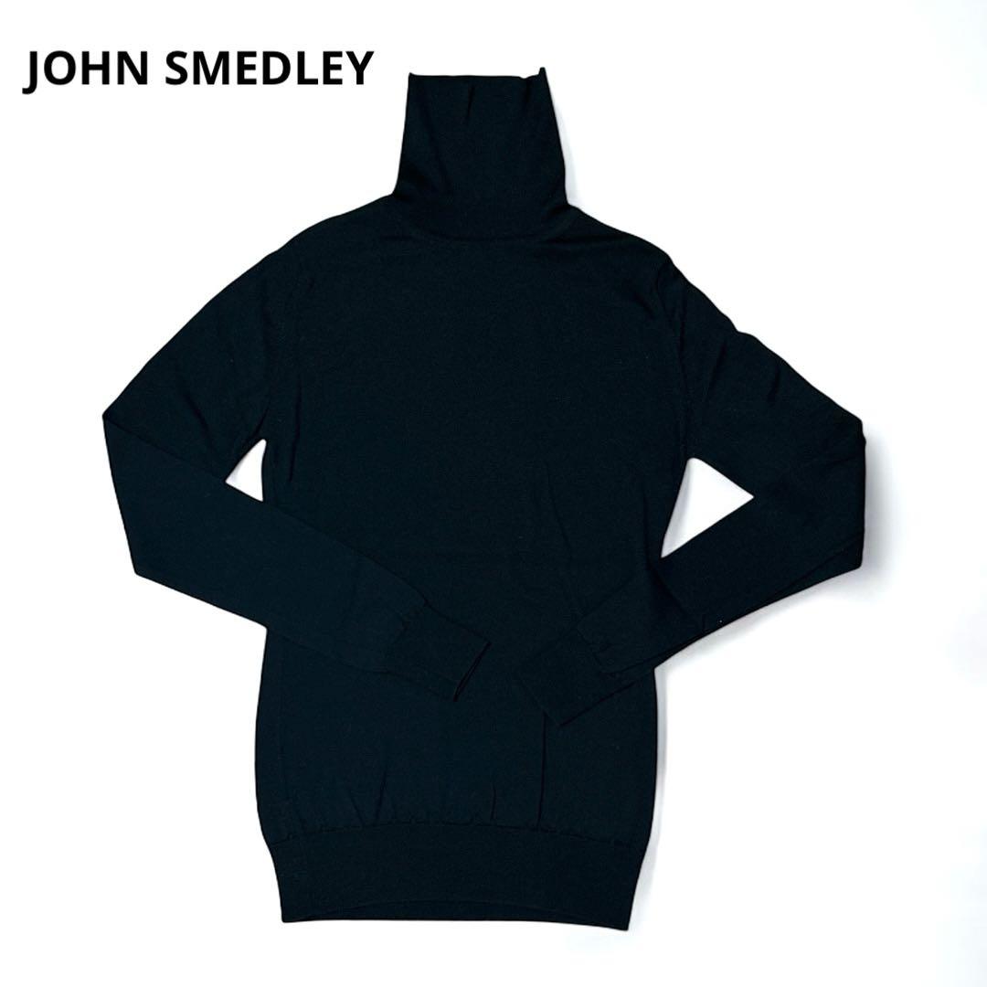 JOHN SMEDLEY タートルネックニットセーター　ブラック