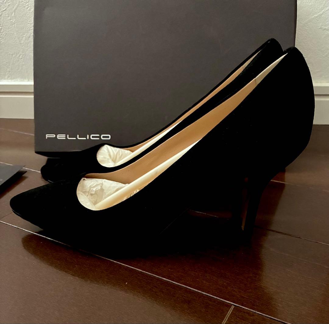 新品 PELLICOペリーコ スエード パンプス 黒 ブラック35 1/2 - メルカリ