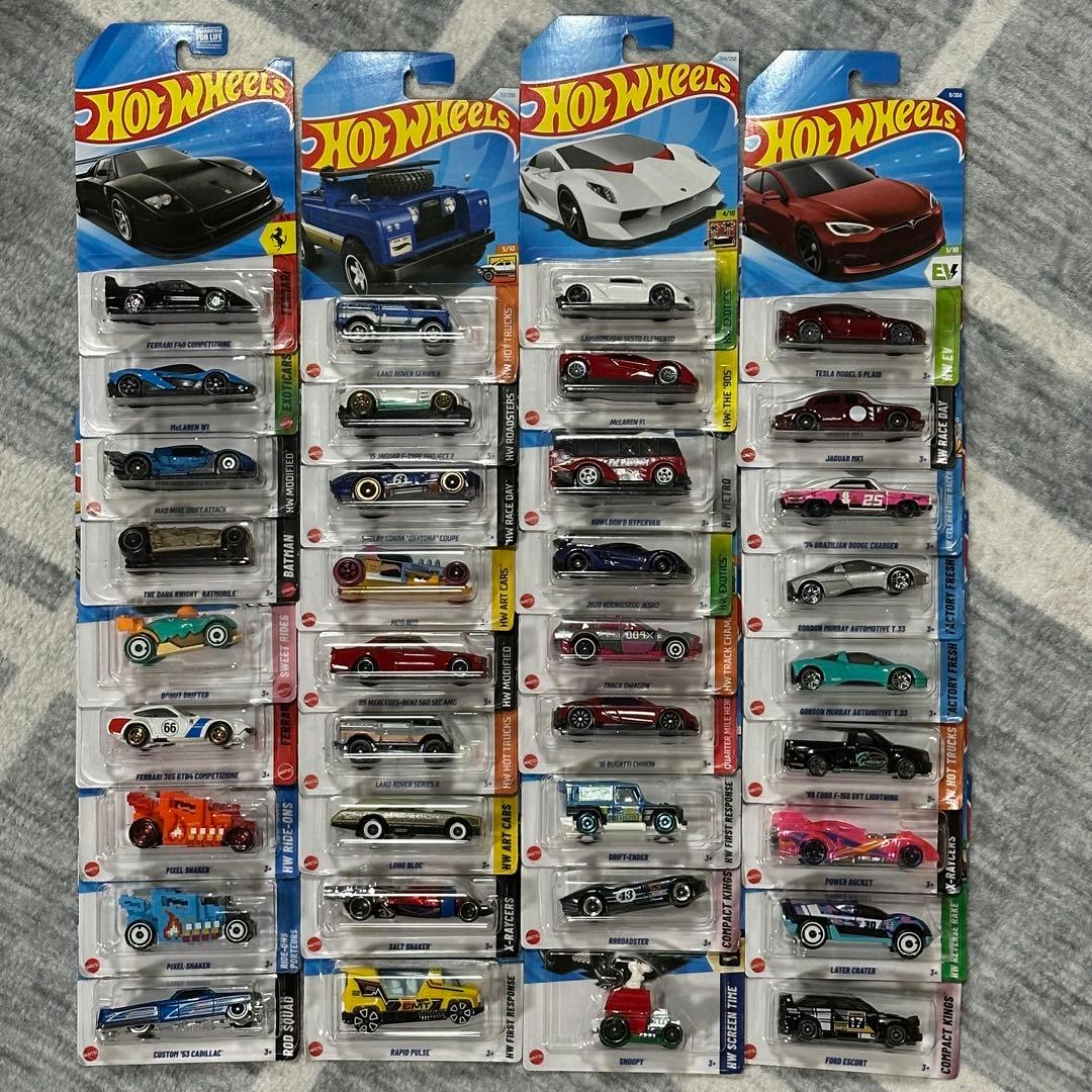 ホットウィール ベーシック 36台セット⑮ フェラーリ キャデラック等