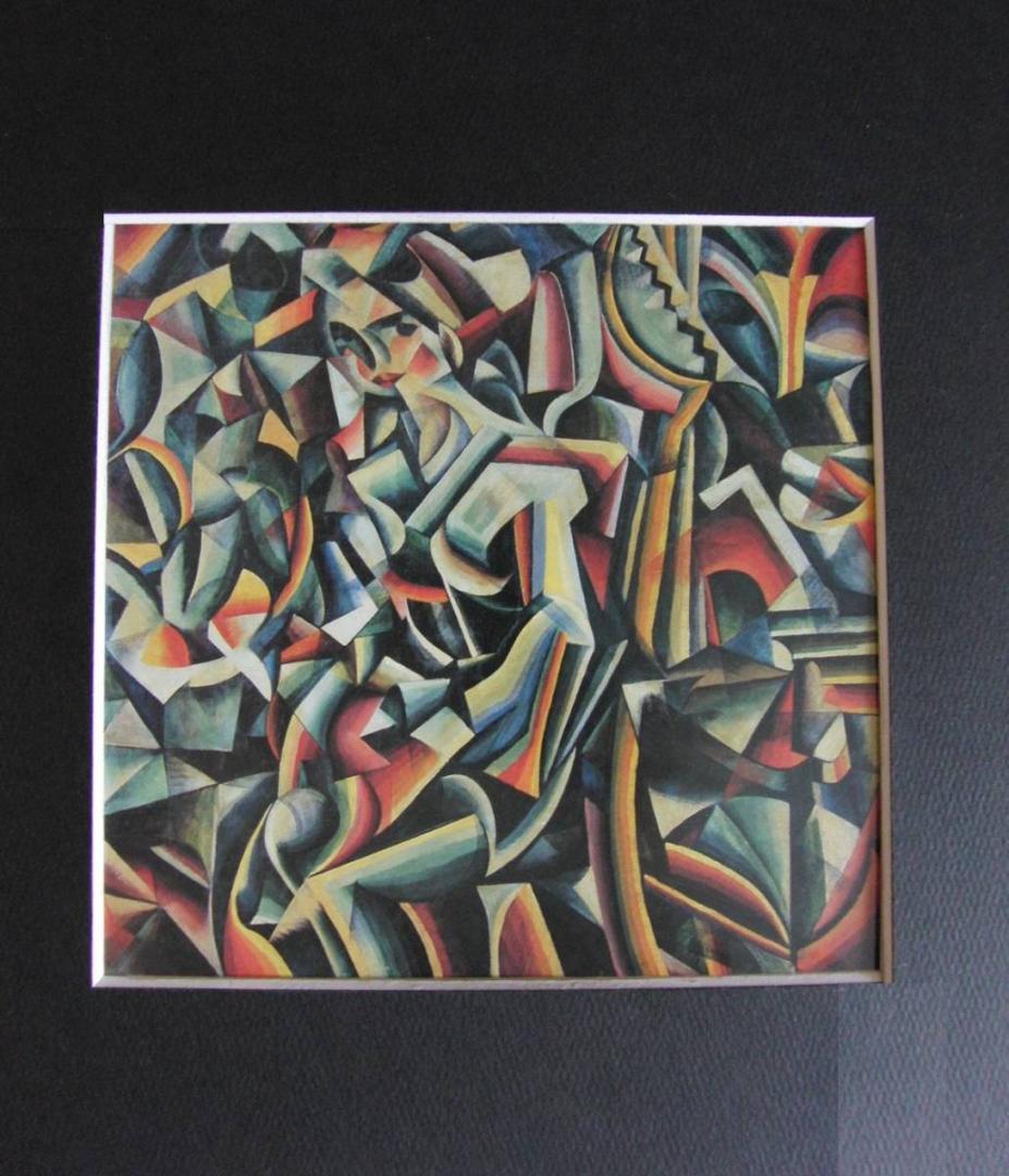 東郷青児、【彼女のすべて】、希少な額装用画集より、状態良好、新品額装付