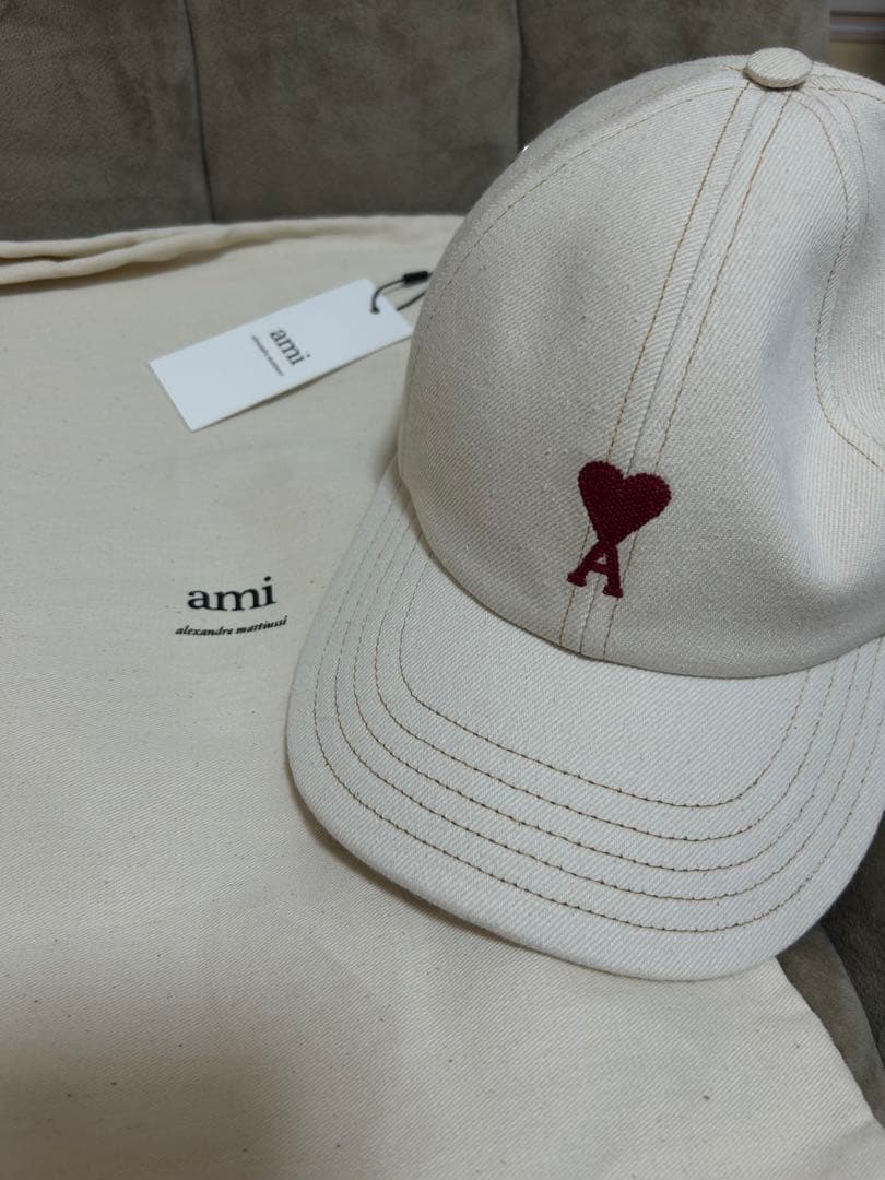 ami アミパリス キャップ レディースベースボールキャップ 白