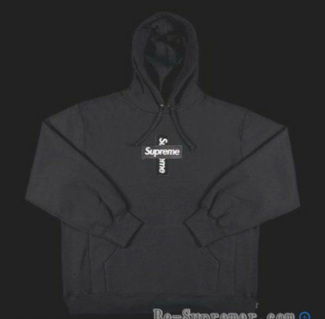 トップス YJCrossBoxLogo Hooded Sweatshirt
