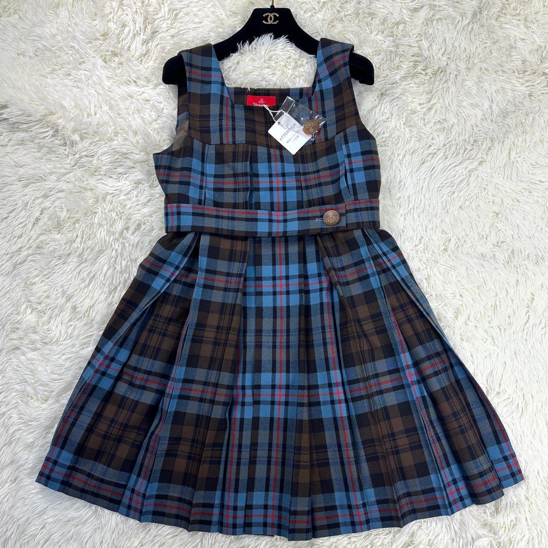 新品✨ヴィヴィアンウエストウッド タータンチェックプリーツミニ