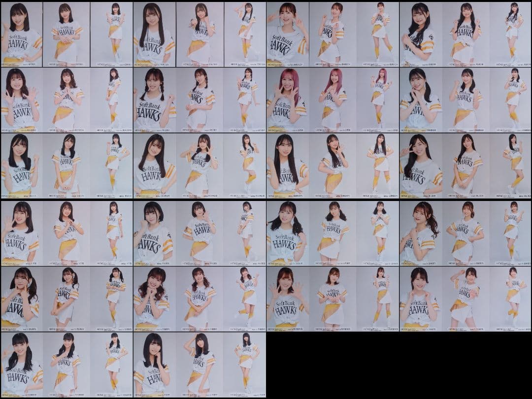 HKT48 2021 April SoftBank HAWKS 3種コンプリート Shop Fukuoka SoftBank Hawks Apparel & Merchandise In The Hot New