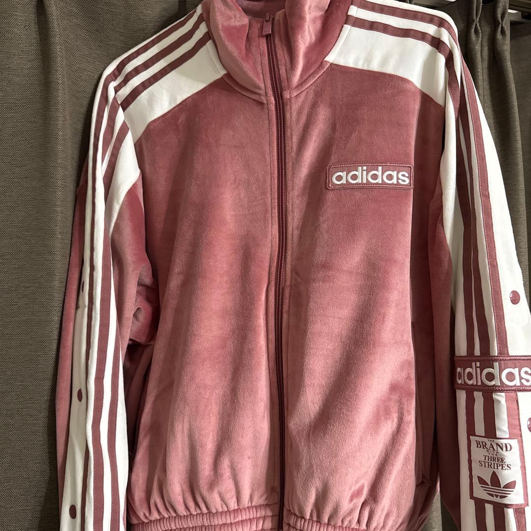 adidas ピンクベロア w adibreak velour tt 重盛さと美 - メルカリ