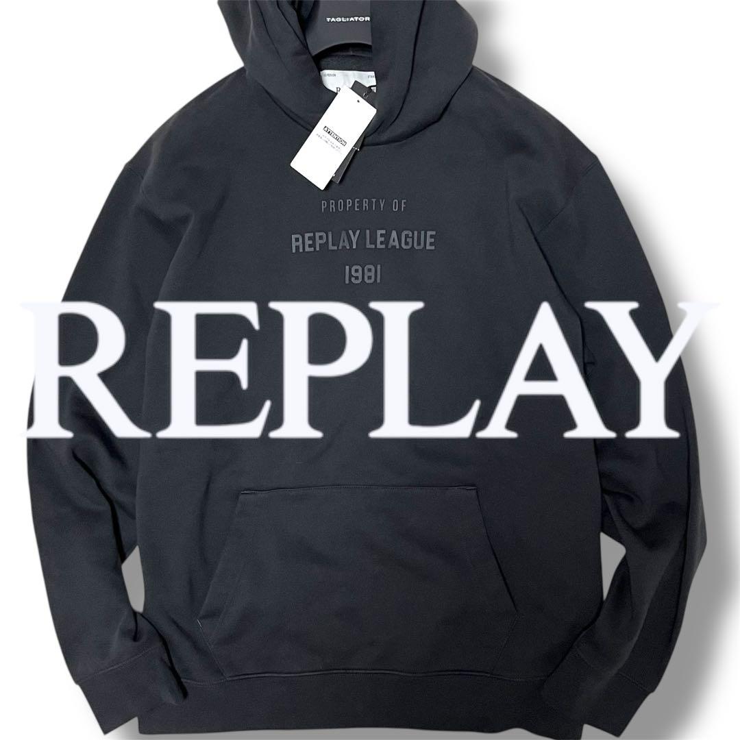 新品 REPLAY リプレイ 裏起毛 パーカー XL