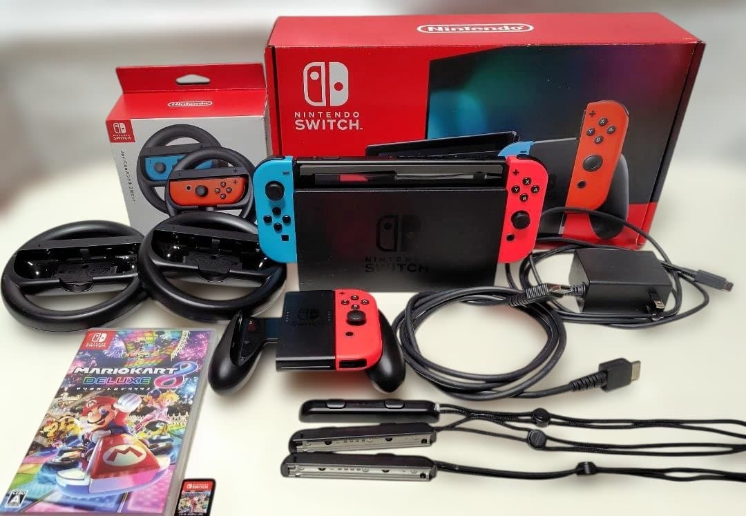 Nintendo Switch バッテリー強化版 ネオンブルー/レッド 本体＋α