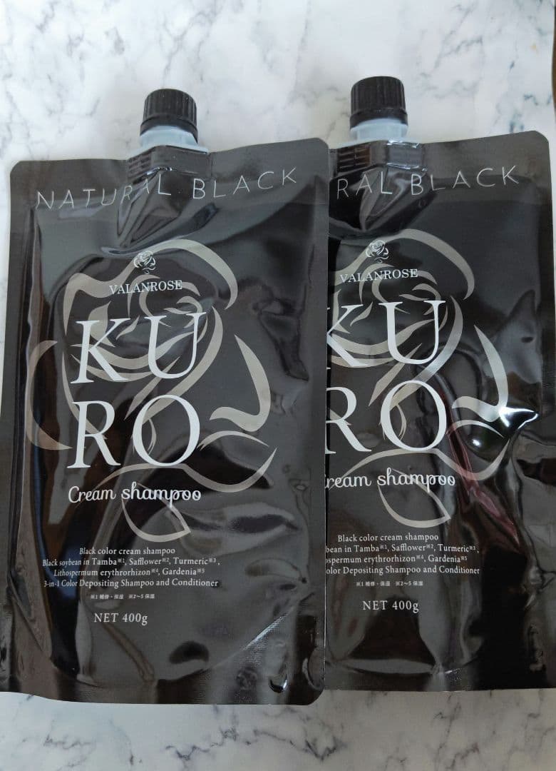 クロクリームシャンプー　ナチュラルブラック 400g　2本 VALANROSE（バランローズ） CD05 K VALANROSE クロクリームシャンプー