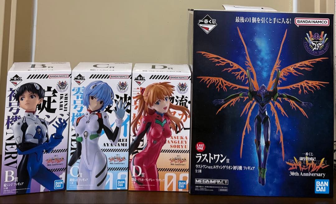 一番くじ 新世紀エヴァンゲリオン 30th B賞 C賞 D賞 ラストワン賞