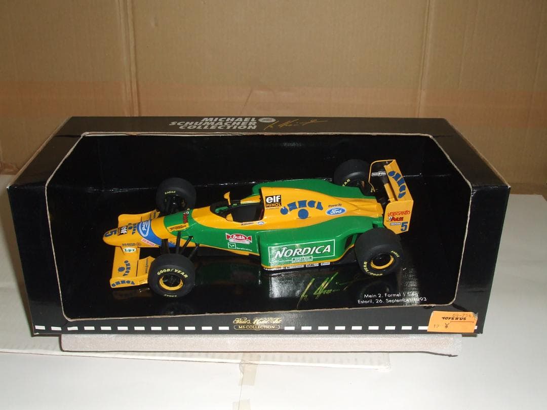 箱に難あり　ベネトン　フォード　Ｂ１９３Ｂ　シューマッハ　＃５　ノードライバー