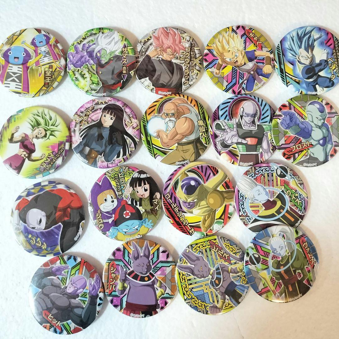 ドラゴンボール ドでか缶バッジ ゴクウブラック ザマス 全王 ベジータ 亀仙人