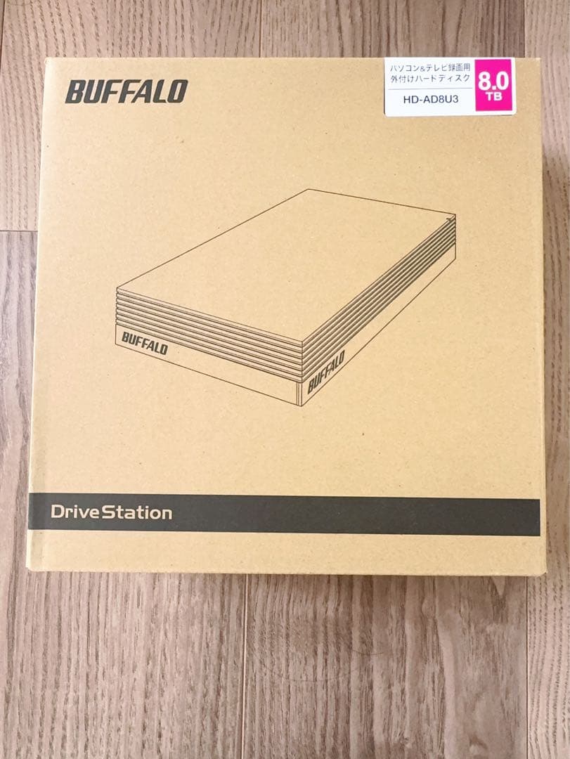 BUFFALO 外付けハードディスク HD-AD8U3 8.0TB