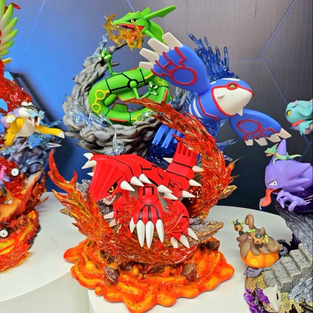 35cm ポケモン レックウザ グラードン カイオーガ フィギュア - メルカリ