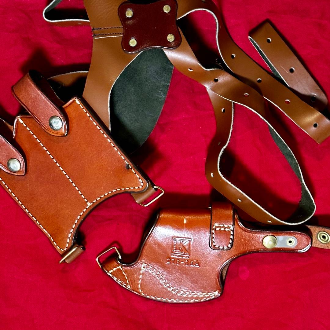 Triple K Holster 大型オートマチック用 革製ショルダーホルスター
