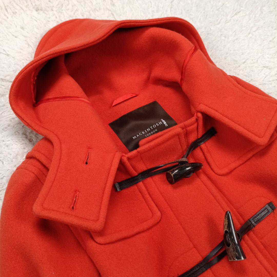 美品✨マッキントッシュロンドン ロング丈 ダッフルコート 希少オレンジ 38
