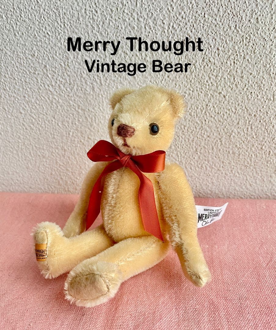 イギリスMerry Thought (メリーソート)社のVintage Bear MERRYTHOUGHT（メリーソート） テディベア 95th アニバーサリーベア No