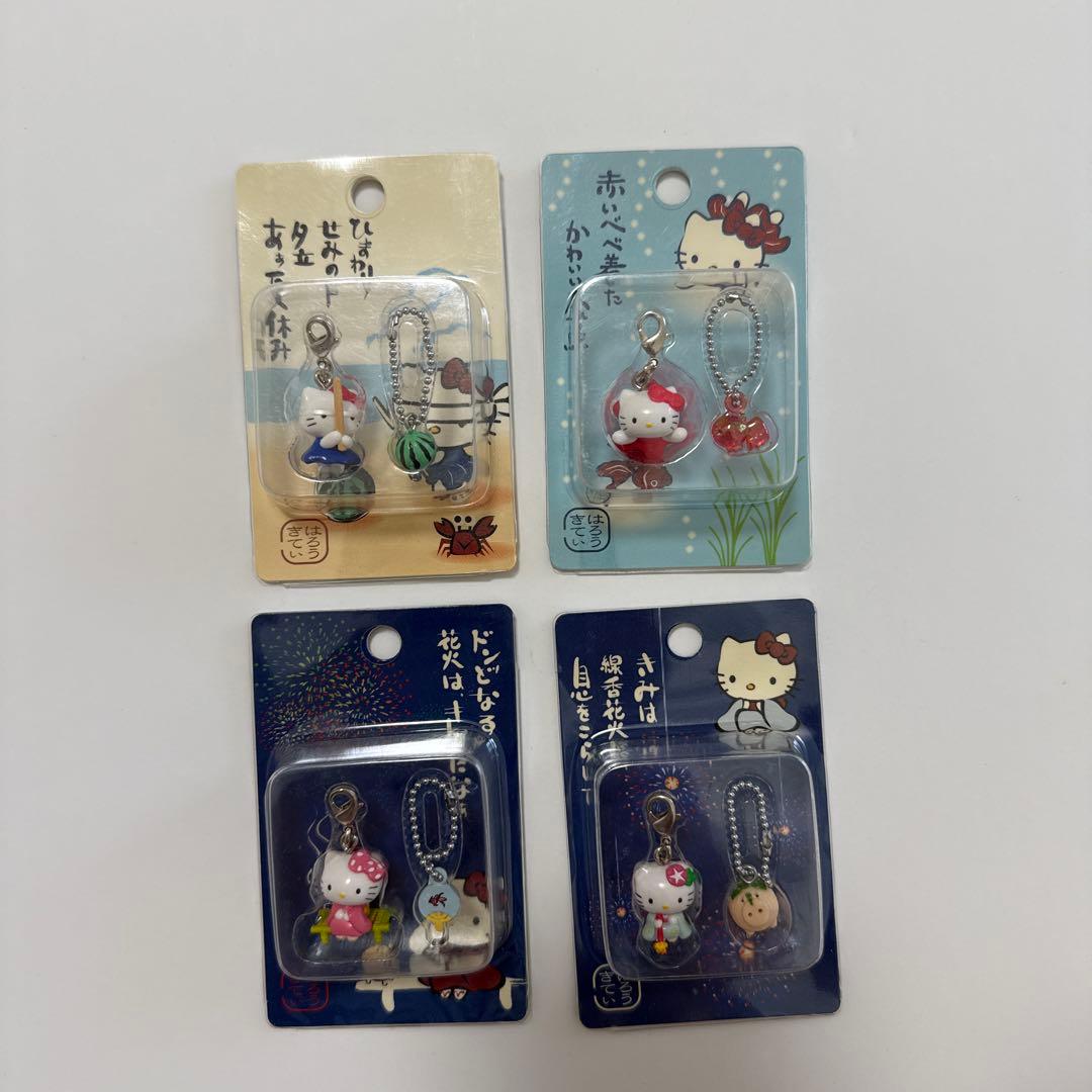 【レア】ご当地キティ 和風シリーズ 未開封4点セット 金魚/花火/金魚鉢/夏祭り