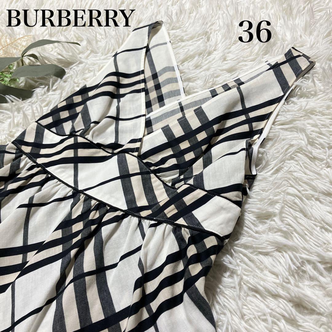 BURBERRY】ブルーレーベル ノバチェック メガチェック ワンピース 36