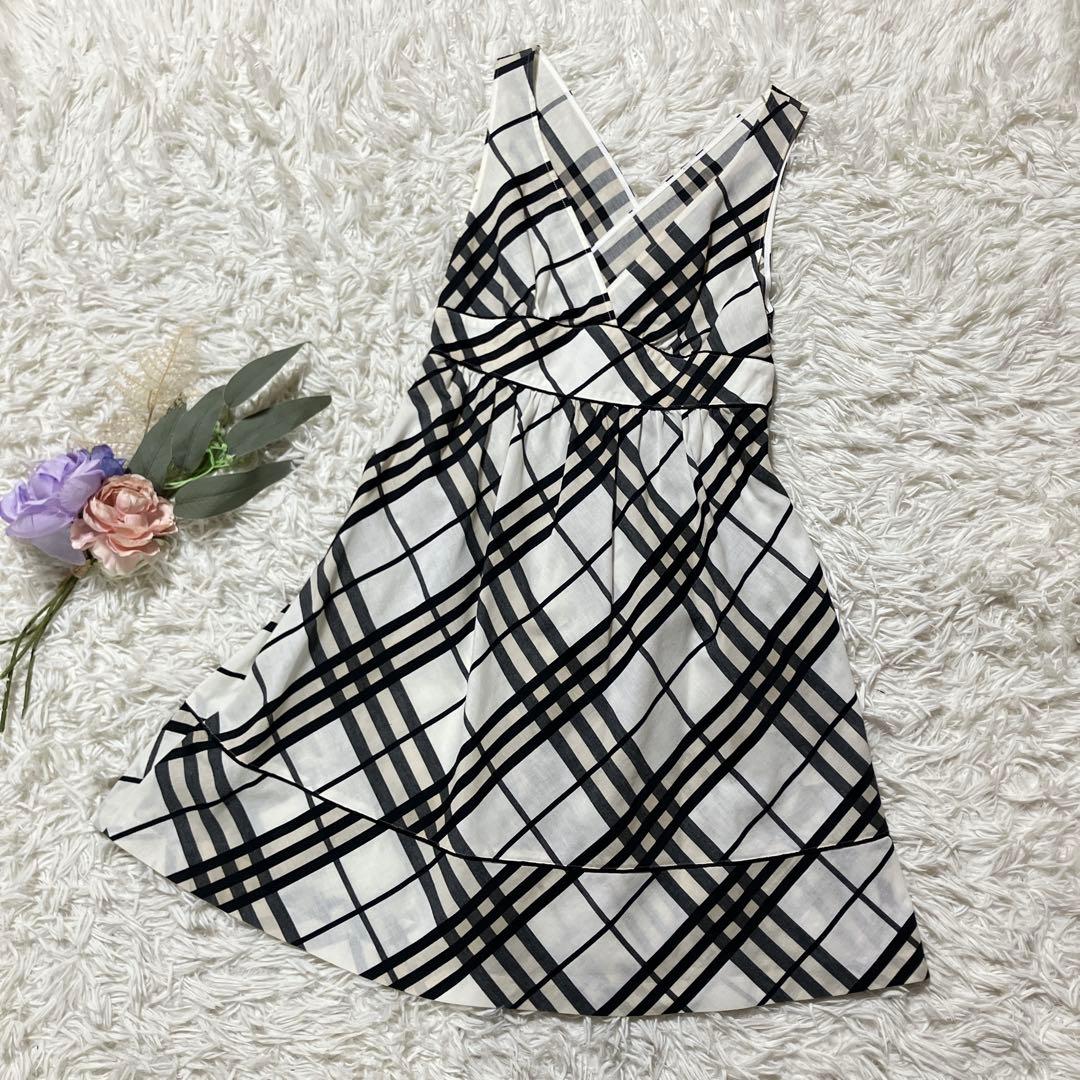BURBERRY】ブルーレーベル ノバチェック メガチェック ワンピース 36