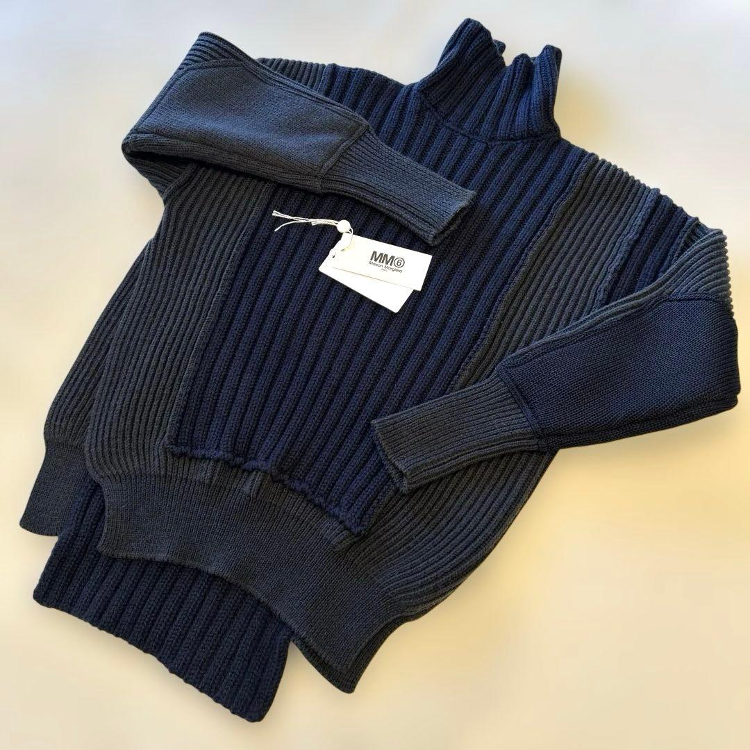 【MM6/エムエム６】TURTLE NECK SWEATER ハイネックニット