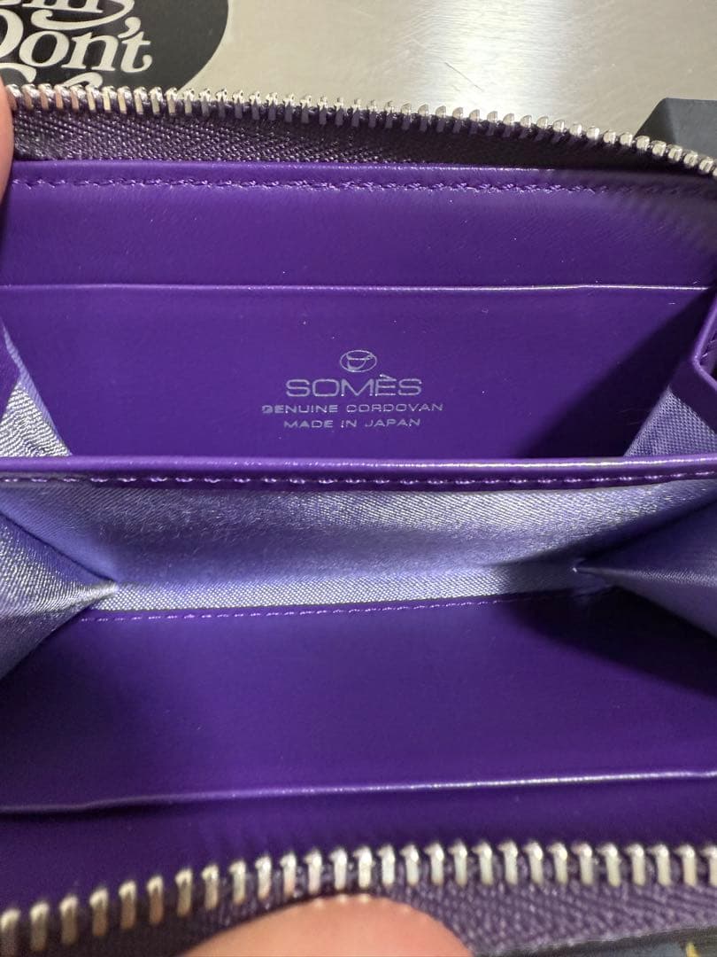 ソメスサドル コードバーン ディアマン コインケース パープル希少