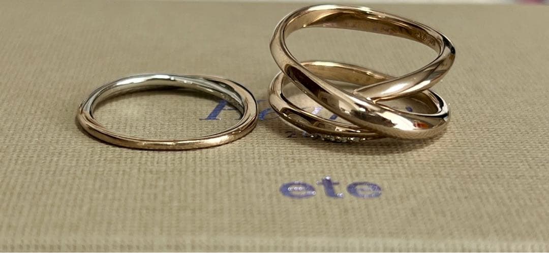 ete パズルリング 冬限定ハーティ 13号 2021クリスマス 2個セット