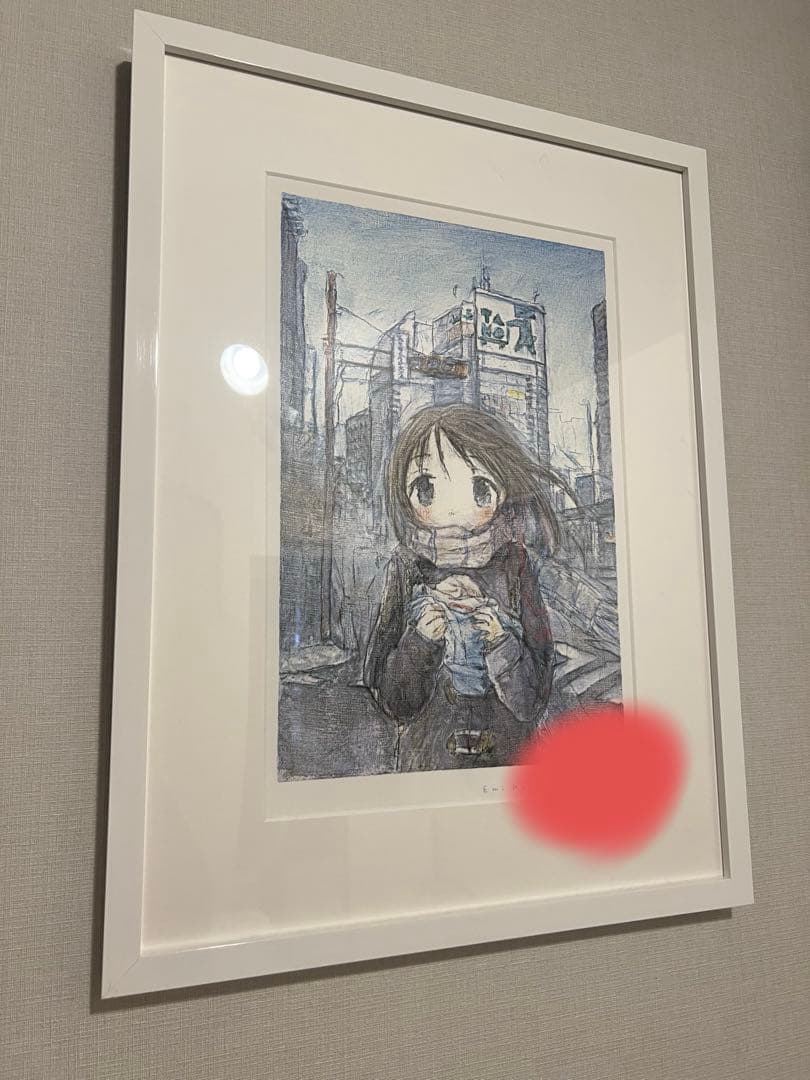 【くらやえみ】Emi Kuraya 「冬のにおい」2021年シルクスクリーン