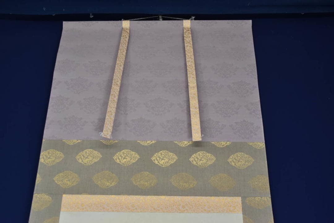 真作】寒泉/蓬莱山図/掛軸☆宝船☆AB-400 👓