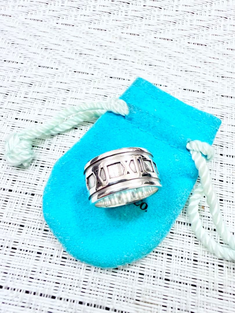 ティファニー アトラス ワイド 指輪 リング 21.5号 研磨仕上済美品 925