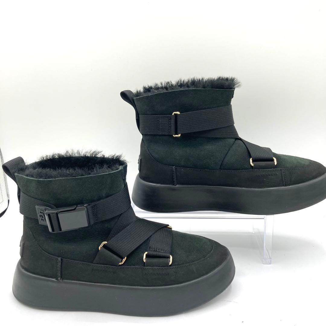 UGG アグ クラシック ブーム バックル ムートンブーツ 23cm 厚底