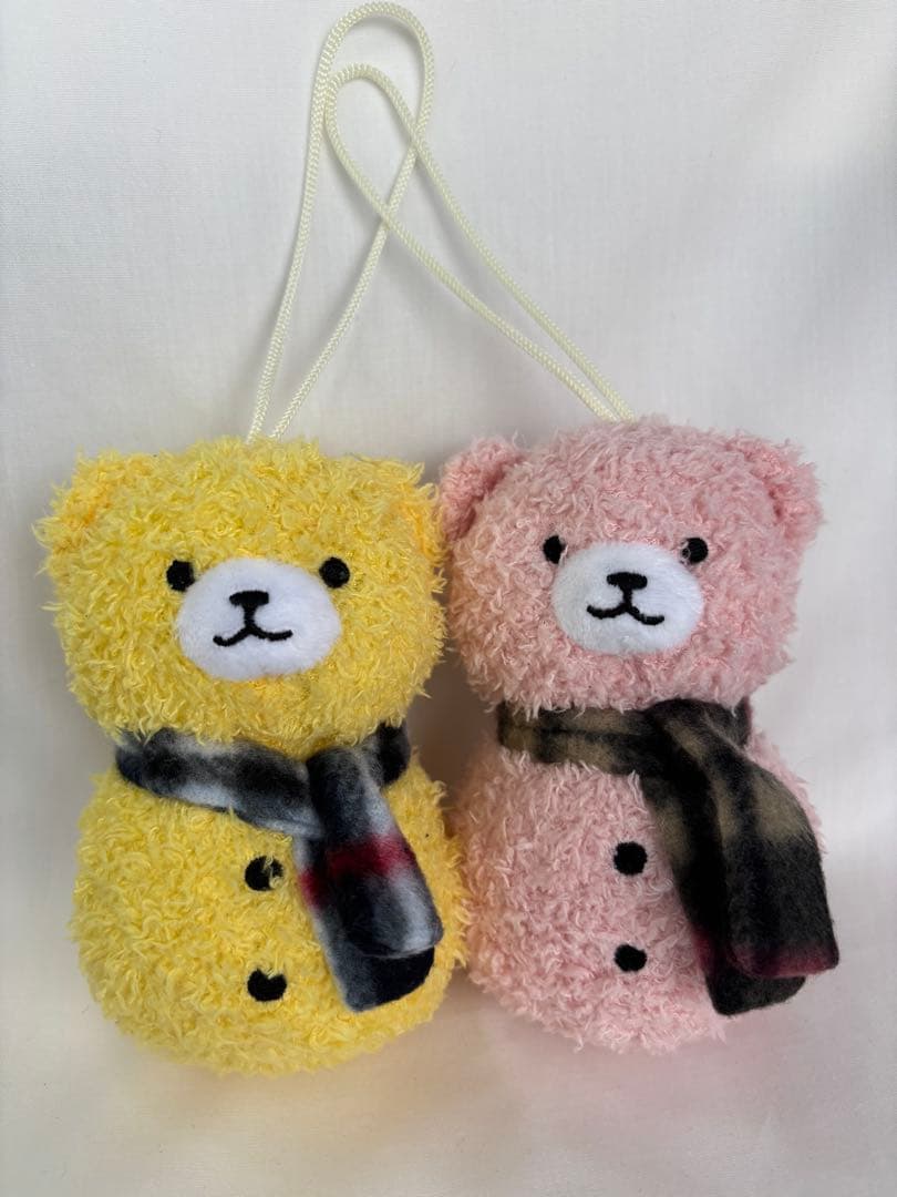 ハウステンボス 500円ガチャ ぬいぐるみ2点セット クマ 雪だるま レア